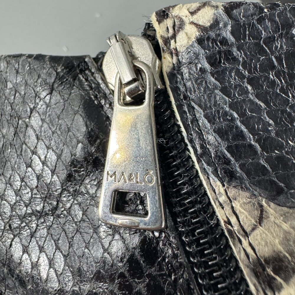 Ma&Lo Python + Snake Skin Pointed-Toe Ankle Boots… - image 8